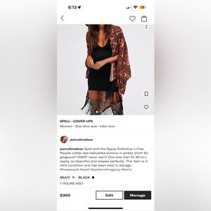 Spell and the Gypsy collective babushka kimono rare